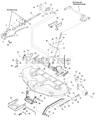 Snapper 1695204 - Snapper 54" Mower Deck 54" Mower Deck - Height Adjustment &amp; Roller Group (987585)