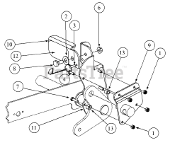Cub Cadet 579 (590-579-150) - Cub Cadet Foot Pedal Lift Assist att3 Foot Pedal Assembly