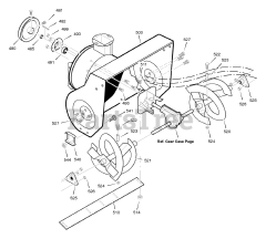 Scotts 624518x31A - Scotts 24" Snow Thrower (2004) Auger Housing