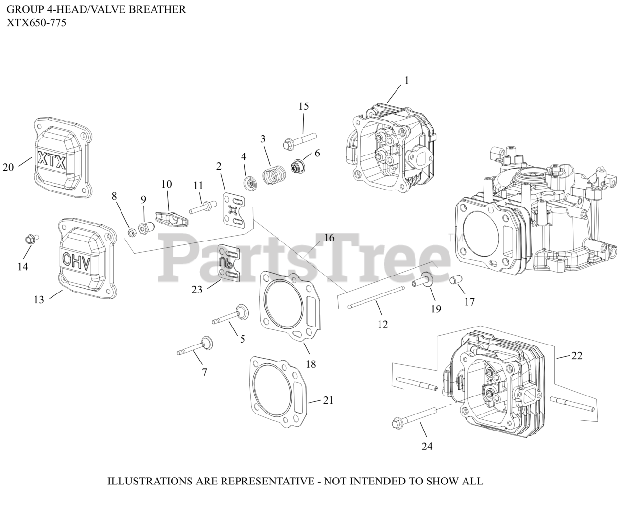 Kohler XTX6753013 Kohler XTX Series Engine, Made for Toro, 6.75 ft