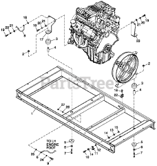 Eaton ET04842GNAN - Eaton 48kW Home Standby Generator (SN: 5907916 - 5907916) (2010) Mounting Base (0G5965)