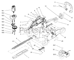Lawn-Boy 51596 - Lawn-Boy 18" Hedge Trimmer, Cordless, 14.4V (SN: 009900001 - 009999999) (1999)
