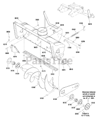 Simplicity 1696425-00 - Simplicity 42" Snow Thrower Attachment Body &amp; Rotor Group (991302)