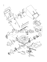 Cub Cadet CC 46 ES (12AE46JA009) - Cub Cadet Walk-Behind Mower (2011) General Assembly CC46ES (Cub Engine)