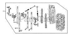 Honda BF200 A4 XA (BAEJ) - Honda Marine Engine, Made in Japan (SN: BAEJ-1200001 - BAEJ-1299999) CYLINDER HEAD ASSEMBLY