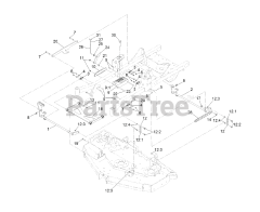 Exmark RAE708GEM60300 - Exmark 60" Radius E-Series Zero-Turn Mower, Exmark 708 (SN: 400000000 - 402082299) (2017) Deck Lift Assembly
