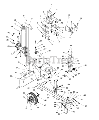 Craftsman 247.794500 (24AA521A099) - Craftsman Log Splitter (1999) (Sears)
