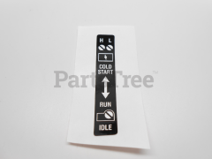Echo 89012106360 Choke Label - image 1