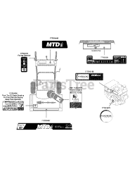 MTD 31AM63FF706 - MTD Snow Thrower (2011) Label Map 31AM63FF706
