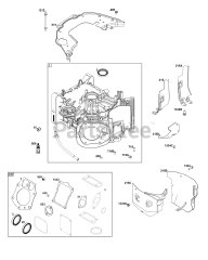 Briggs & Stratton 61A277-0102-J1 - Briggs & Stratton Horizontal Engine Cylinder Group
