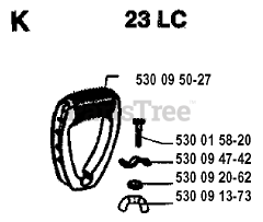 Husqvarna 23 L - Husqvarna String Trimmer (1993-05) HANDLE
