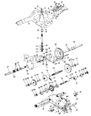 Hechinger 06-494595 (146S848H372) - Hechinger Garden Tractor (1996) Transmission Assembly
