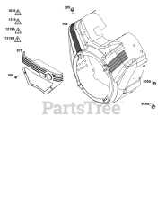 Briggs & Stratton 386447-0473-B5 - Briggs & Stratton Horizontal Engine Blower Housing Group
