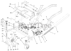 Toro 74187 (Z 350) - Toro 48" Z Master Zero-Turn Mower with Bagger (SN: 200000001 - 200000500) (2000) CARRIER FRAME ASSEMBLY