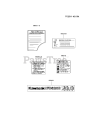 Kawasaki FD620D-FS12 - Kawasaki Engine LABEL