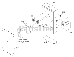 Briggs & Stratton 076131-03 - Briggs & Stratton 35kW Liquid Cooled Home Standby Generator Control Box Group