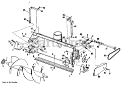 Simplicity 990311 - Simplicity 36" Rotary Snow Thrower
