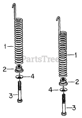 Cub Cadet 1604 (143-580-100) - Cub Cadet Garden Tractor Manual Lift Helper Spring