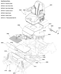 Ferris IS 2100Z (5901585) - Ferris IS2100Z Series 52" Zero-Turn Mower, 26hp Briggs & Stratton, CARB Seat Mount and Floor Group S/N: 4000015531 to 4000875836