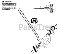 Poulan Pro PPC 25 E - Poulan Pro String Trimmer DRIVE SHAFT &amp; BLADE ASSEMBLY
