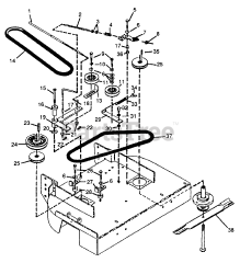 MTD 511-059E400 - MTD Walk-Behind Mower (1991) 36"