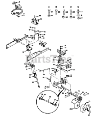 Poulan Pro PP 2050 - Poulan Pro Lawn Tractor STEERING