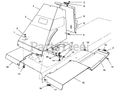 Toro 70131 (13-32) - Toro Rear-Engine Riding Mower (SN: 069000001 - 069999999) (1996)