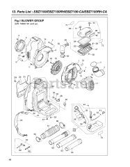 RedMax EBZ 7100 - RedMax Backpack Blower (SN: 70800101 & Above)