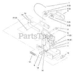 Toro 79366 - Toro 44" Two-Stage Snow Thrower for 5xi Tractor (SN: 099000001 - 099999999) (1999)