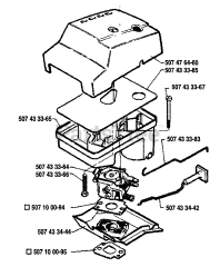 Husqvarna 33 - Husqvarna Chainsaw (1986-12) Air Filter / Carburetor