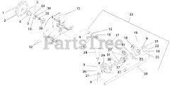 Ariens 932503 (ST 724) - Ariens 24" Snow Blower, 7hp Tecumseh (SN: 000101 & Above) Gear Case And Impeller