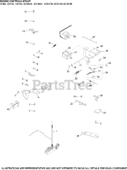 Kohler ECH730-3001 - Kohler Command PRO EFI Engine, Basic Version, 25hp, 18.61kW Engine Controls 9-24-491 ECH630-749