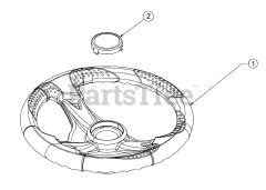 Cub Cadet CC 30 H (13A721JD056) - Cub Cadet Hydro Mini Rider (2017) Steering Wheel