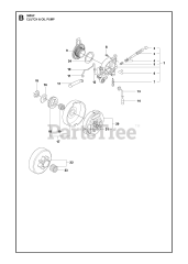 Husqvarna 365 - Husqvarna Chainsaw CLUTCH &amp; OIL PUMP 2