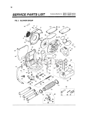 RedMax EB 431 - RedMax Backpack Blower (SN: 321001 & Above) (1994-03)
