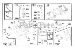 Briggs & Stratton 261777-0153-01 - Briggs & Stratton Vertical Engine Carburetor Assembly