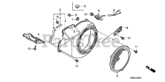 Honda GX390 K1 QWH2/A (GCAA) - Honda Engine, Made in Japan (SN: GCAA-3400001 - GCAA-9999999) FAN COVER