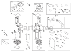 Briggs & Stratton 386447-0475-G1 - Briggs & Stratton Horizontal Engine Cylinder Head Group
