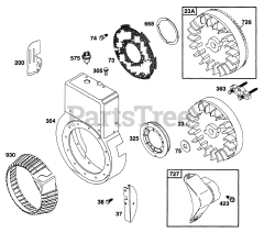 Briggs & Stratton 171437-0504-01 - Briggs & Stratton Horizontal Engine