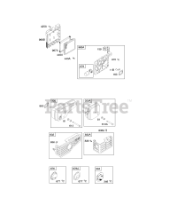 Briggs & Stratton 129802-1908-E1 - Briggs & Stratton Vertical Engine Air Cleaner, Exhaust System