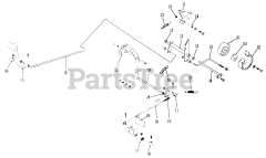 Toro 1-0385 (C-160) - Toro Lawn Tractor (1974) Brake/clutch Linkage