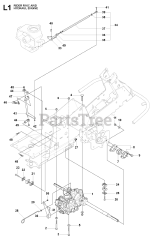 Husqvarna R 16 C AWD (966830301) - Husqvarna Swedish Riding Mower (2009-04) HYDRAULIC PUMP - MOTOR 2