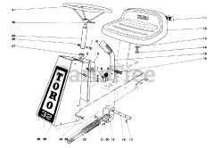 Toro 56108 - Toro 32" Sportsman Rear-Engine Riding Mower, Recoil (SN: 003000001 - 003999999) (1973)