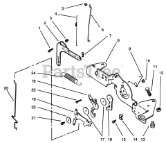Toro 72042 (264-6) - Toro Yard Tractor (SN: 069000001 - 069999999) (1996) Engine Controls 2