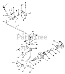 Toro 01-08K801 (C-81) - Toro Garden Tractor (1980) Pto Clutch And Control