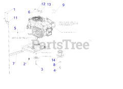 Cub Cadet CC 30 H (13A721JD056) - Cub Cadet Hydro Mini Rider (2017) Engine Accessories