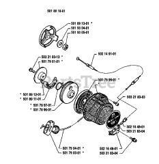Husqvarna 18 RL - Husqvarna String Trimmer (1988-05) Starter Assembly