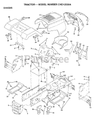 Electrolux/AYP CHD 12538 A - Electrolux/AYP Lawn Tractor (1997)