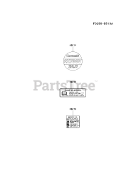 Kawasaki FX730V-BS06 - Kawasaki Engine LABEL