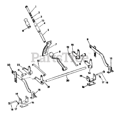 International Harvester 75 (0340008U) - International Harvester Riding Mower (1972 - 1981) Mower Hitch - Side Discharge